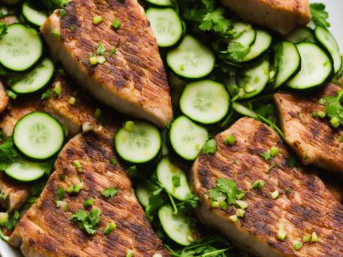 Tuna Steaks with Cucumber Relish