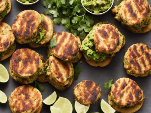 Turkey & Coriander Burgers with Guacamole