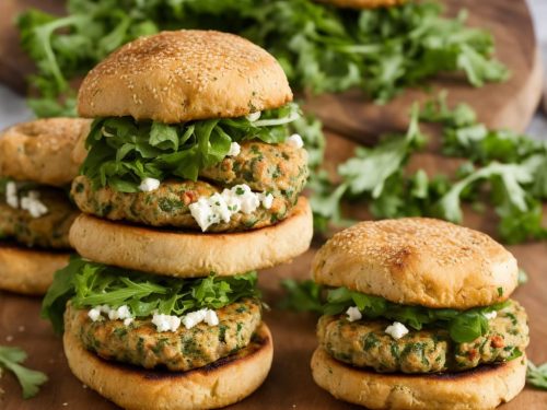 Turkey, Courgetti & Feta Burgers