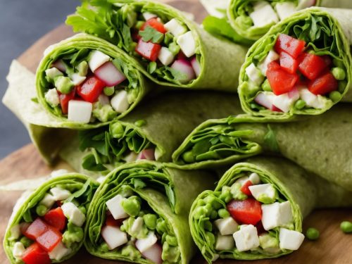 Turkey, Pea Guacamole & Radish Wrap