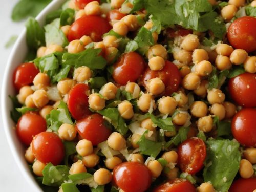 Two Bean, Chickpea & Tomato Salad