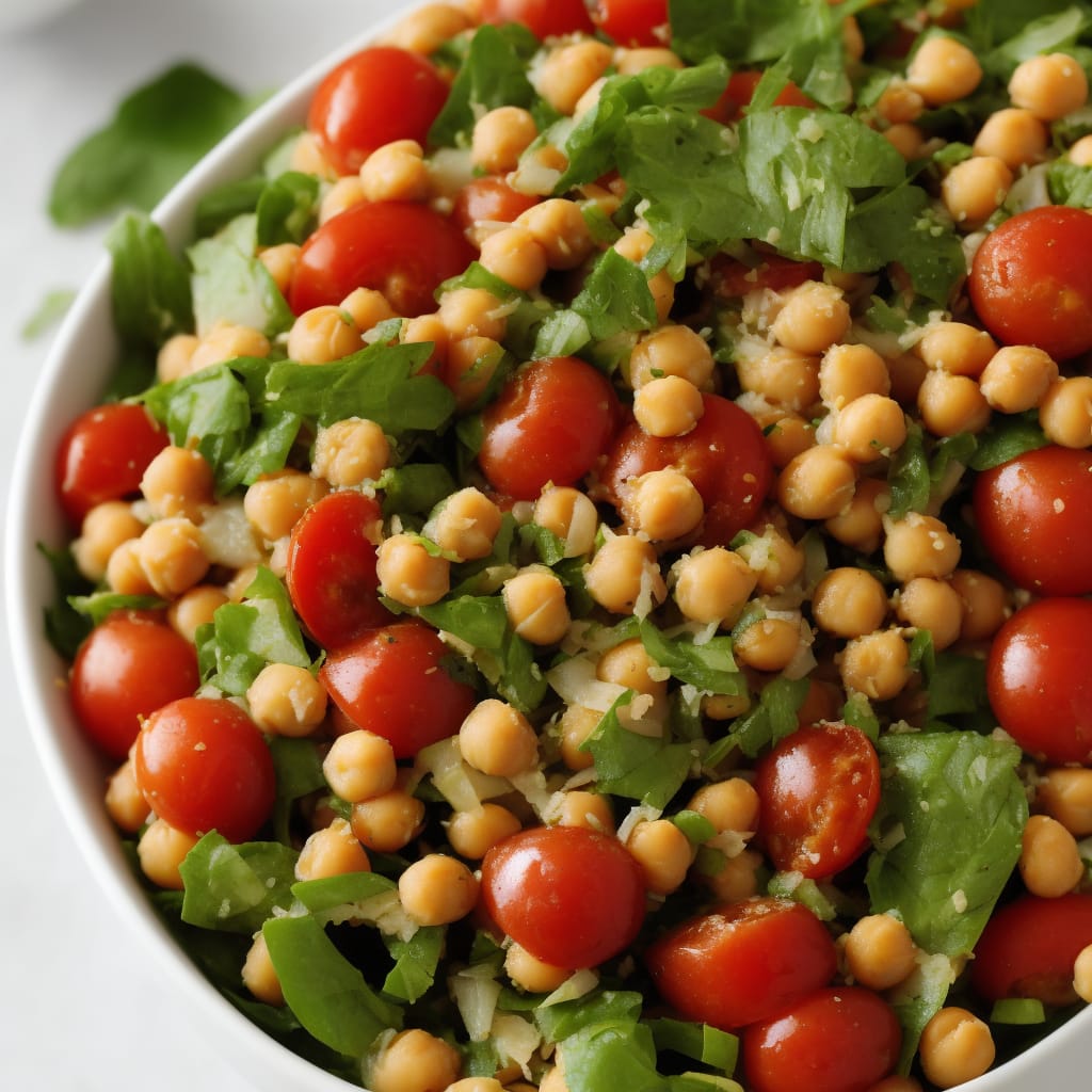 Two Bean, Chickpea & Tomato Salad