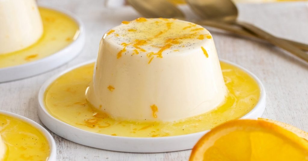 Vanilla Panna Cotta with Caramelised Orange