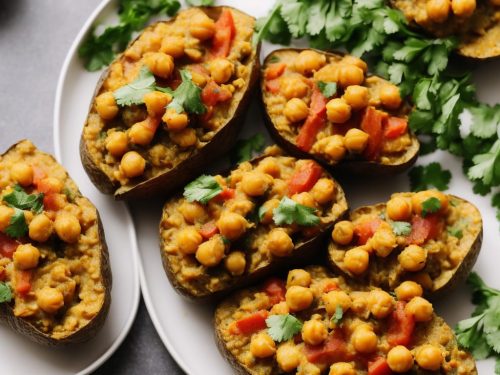 Vegan Chickpea Curry Jacket Potatoes