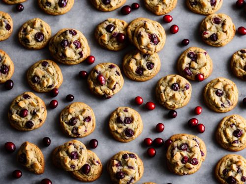 Vegan Cranberry & Orange Cookies