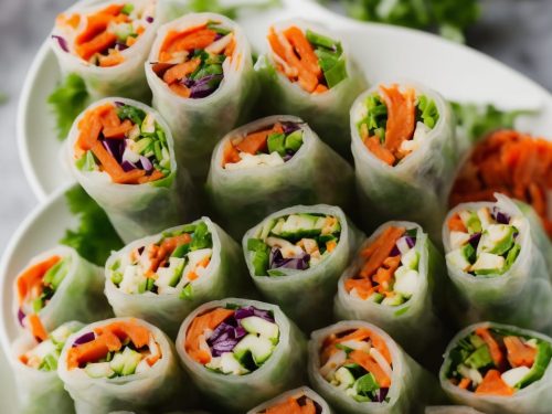 Vegan Rainbow Spring Rolls