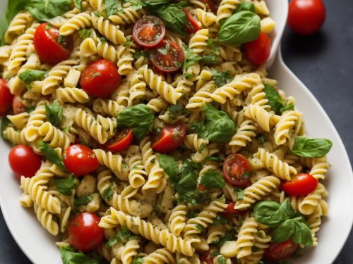 Veggie Hummus Pasta Salad