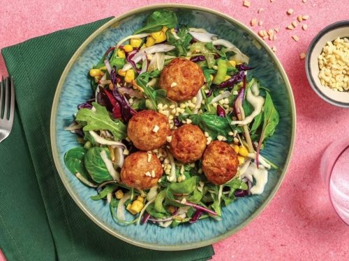 Veggie Nuggets with Summer Slaw