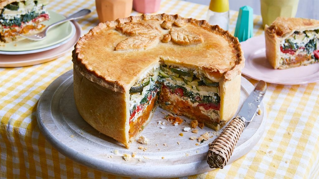 Veggie Rainbow Picnic Pie