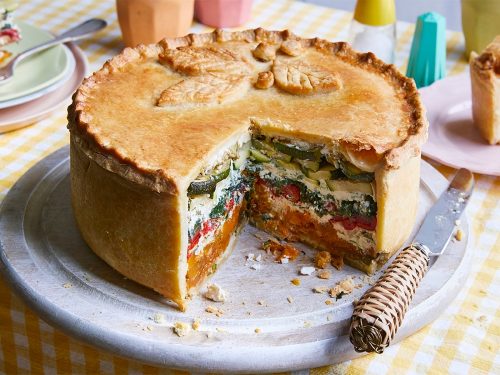 Veggie Rainbow Picnic Pie