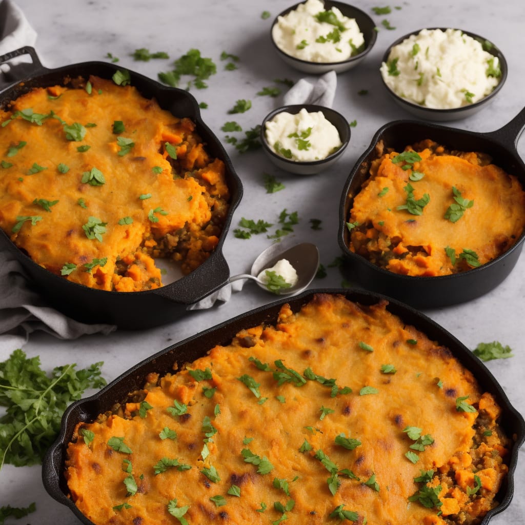 Veggie Shepherd's Pie with Sweet Potato Mash