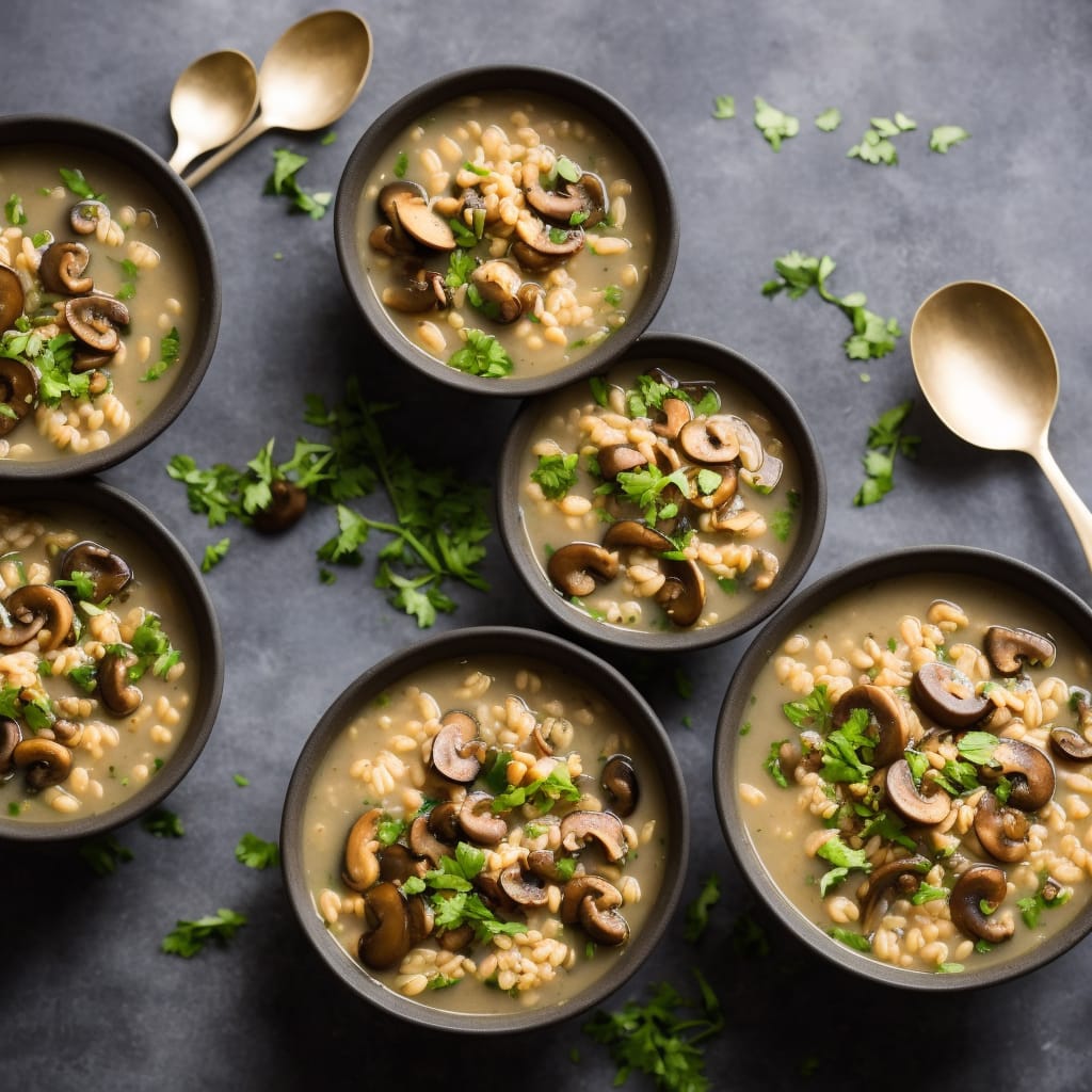 Very Easy Mushroom Barley Soup Recipe