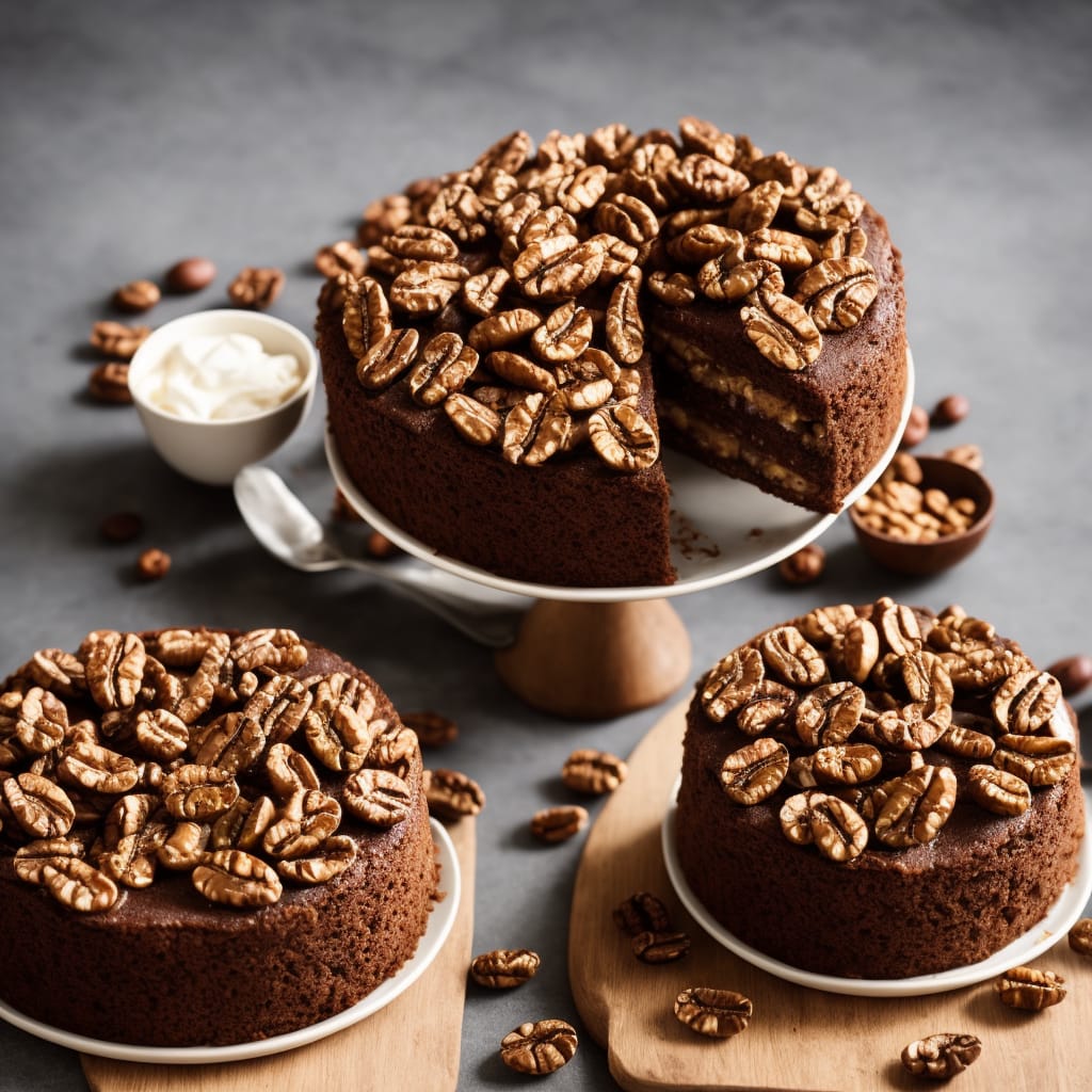 Walnut & Coffee Gateau