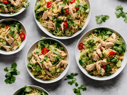 Warm Chicken Noodle Salad