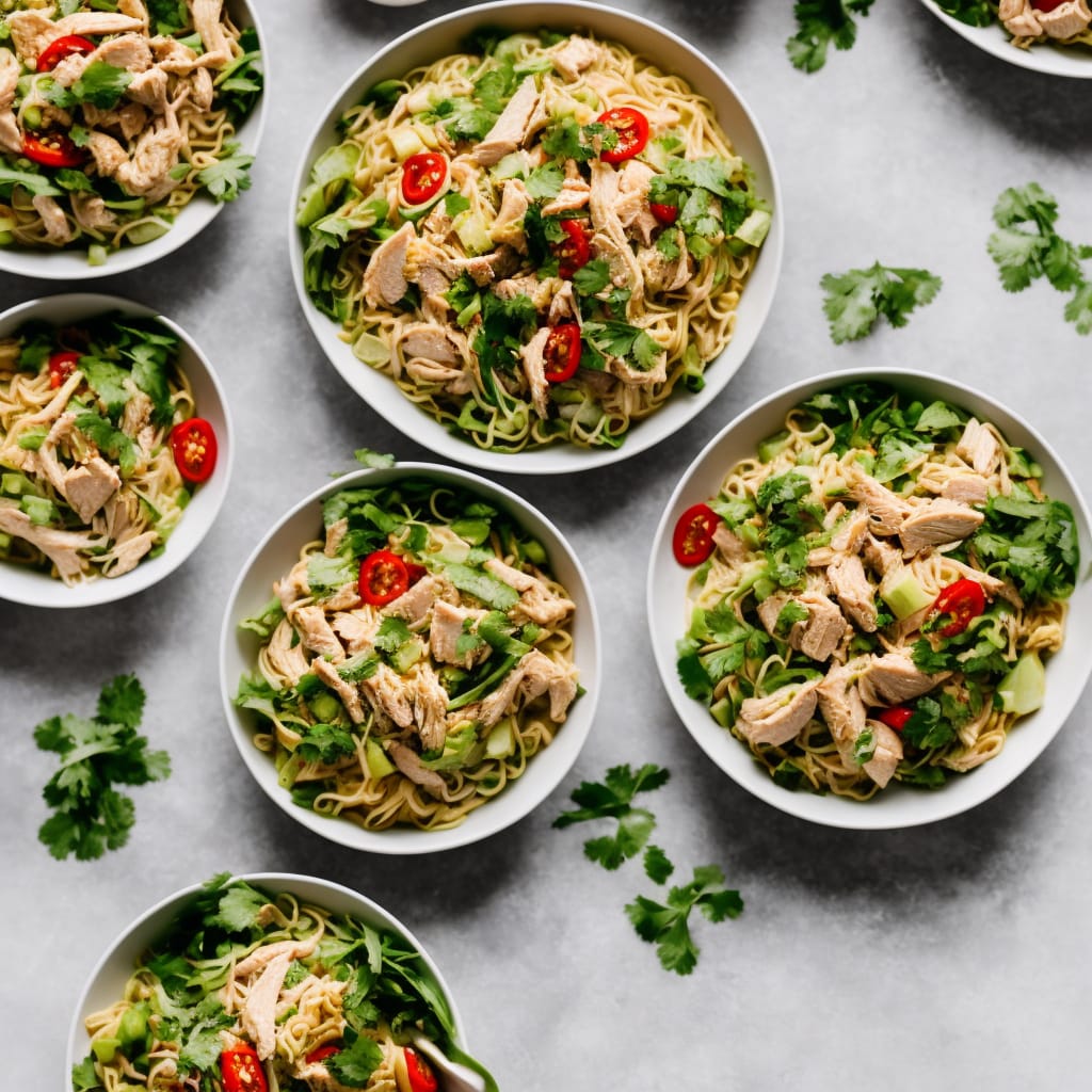 Warm Chicken Noodle Salad