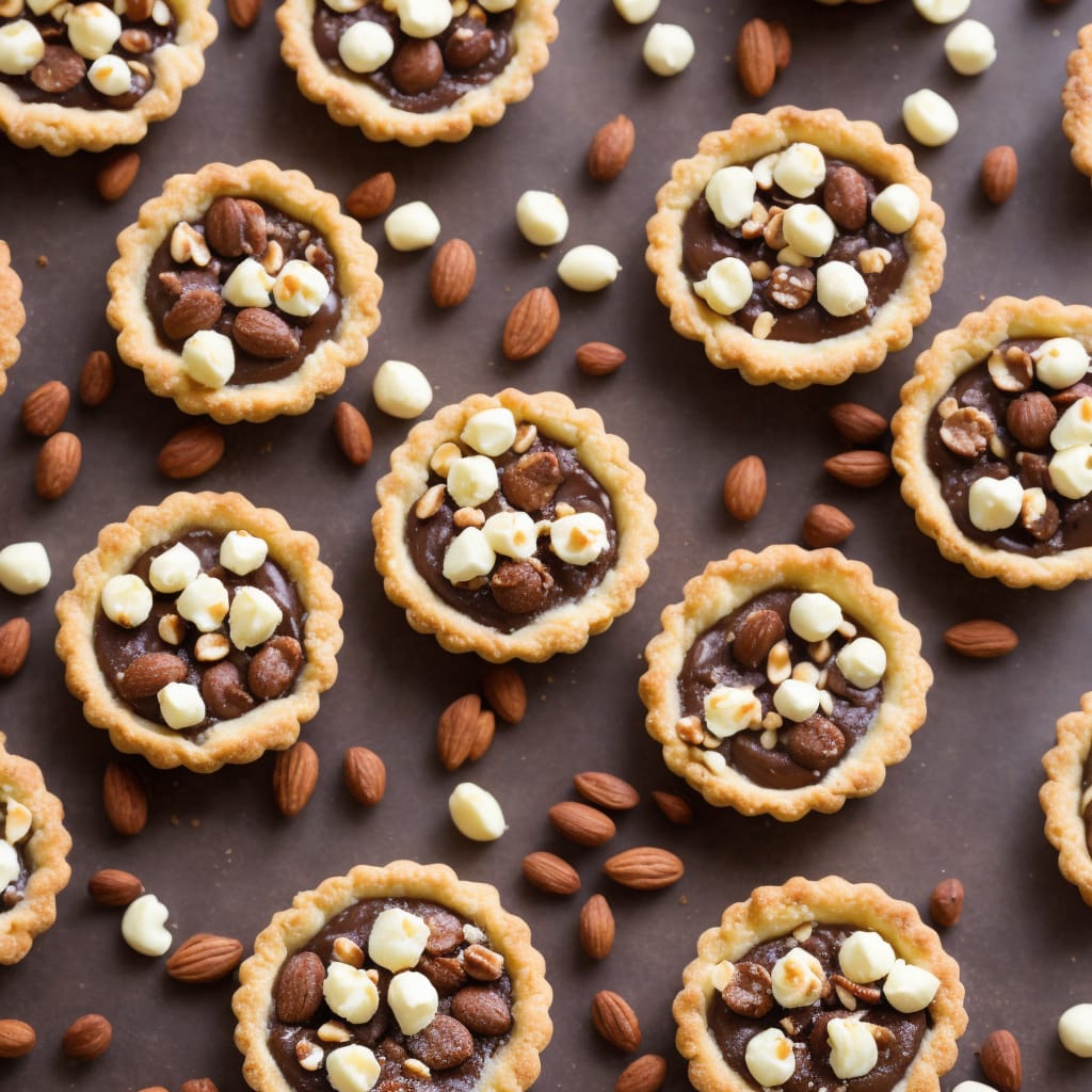 Warm Chocolate & Macadamia Nut Tarts