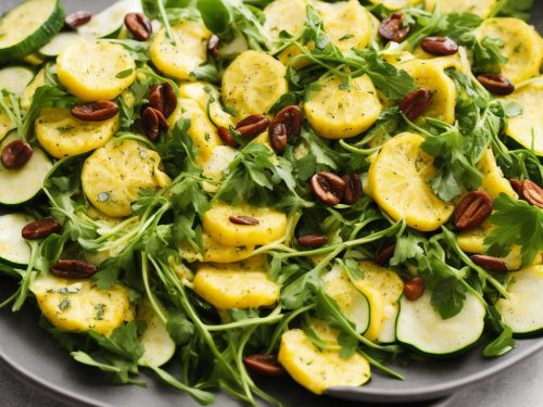 Warm Lemon Courgette Salad