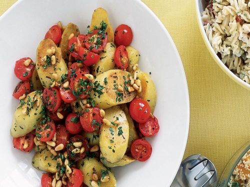 Warm Potato & Cherry Tomato Salad