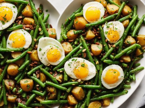 Warm Potato & Green Bean Salad with a Soft Egg