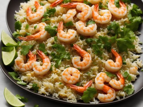 Warm Rice & Prawn Salad