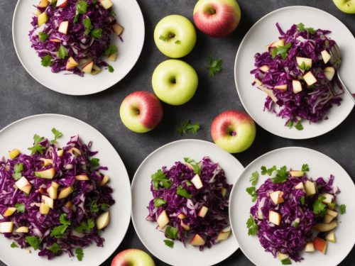 Warm Salad of Red Cabbage, Black Pudding & Apple