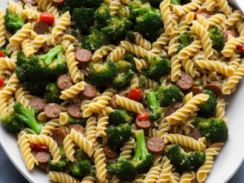 Warm Sausage & Broccoli Pasta Salad