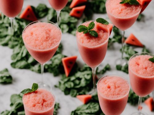 Watermelon Prosecco Sorbet Slushies