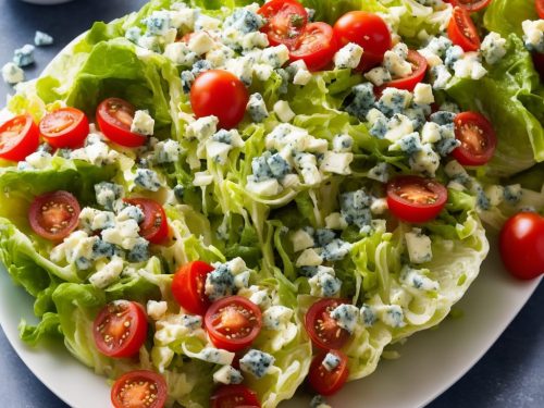 Wedge Salad with Elegant Blue Cheese Dressing