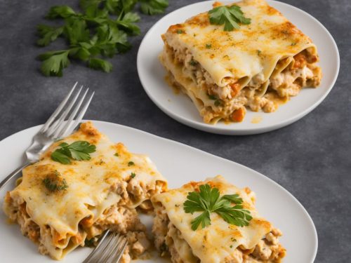 White Cheese Chicken Lasagna