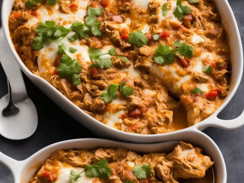 White Chicken Enchilada Slow-Cooker Casserole