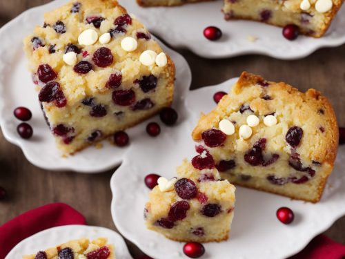 White Chocolate, Orange & Cranberry Christmas Cake