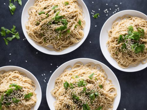 White Fish with Sesame Noodles