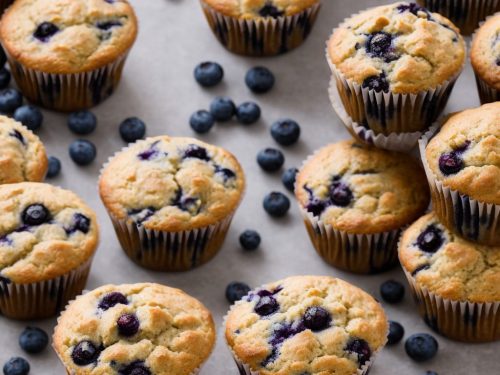 Whole Wheat Blueberry Muffins