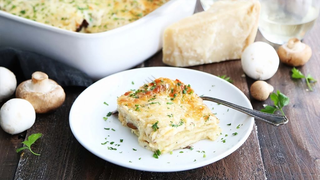 Wild Garlic & Mushroom Lasagne