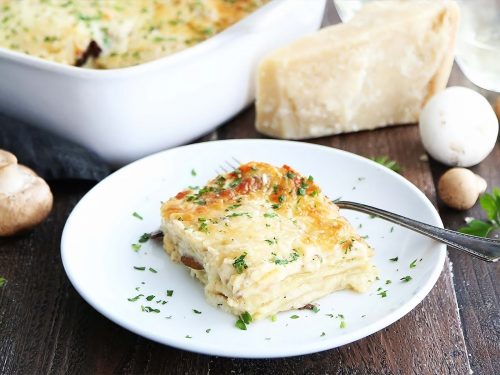 Wild Garlic & Mushroom Lasagne