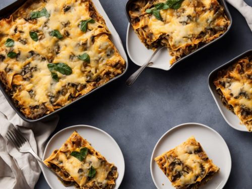 Wild Mushroom Lasagne with Parmesan Cream