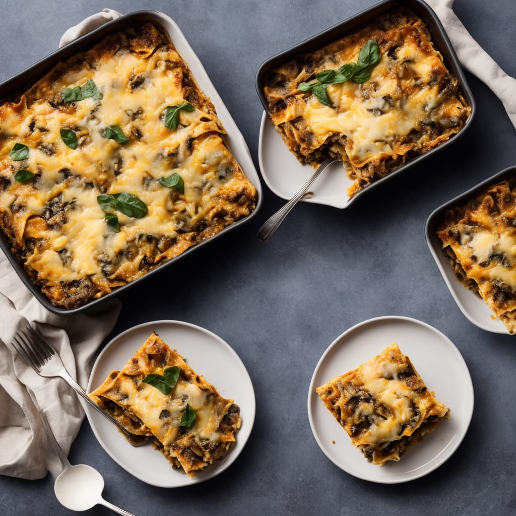 Wild Mushroom Lasagne with Parmesan Cream