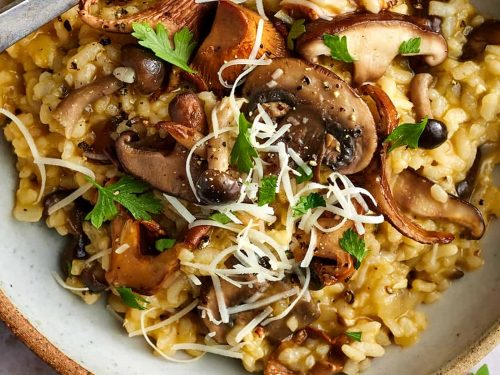 Wild Mushroom & Ricotta Rice with Rosemary & Thyme