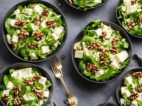 Winter Leaf & Parsnip Salad with Walnuts