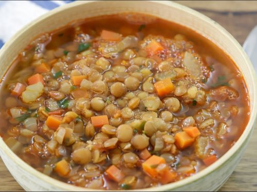 Winter Vegetable & Lentil Soup