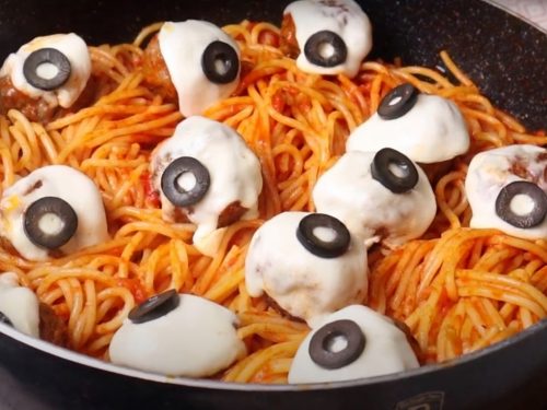 Zombie Eyes (Halloween Meatballs)