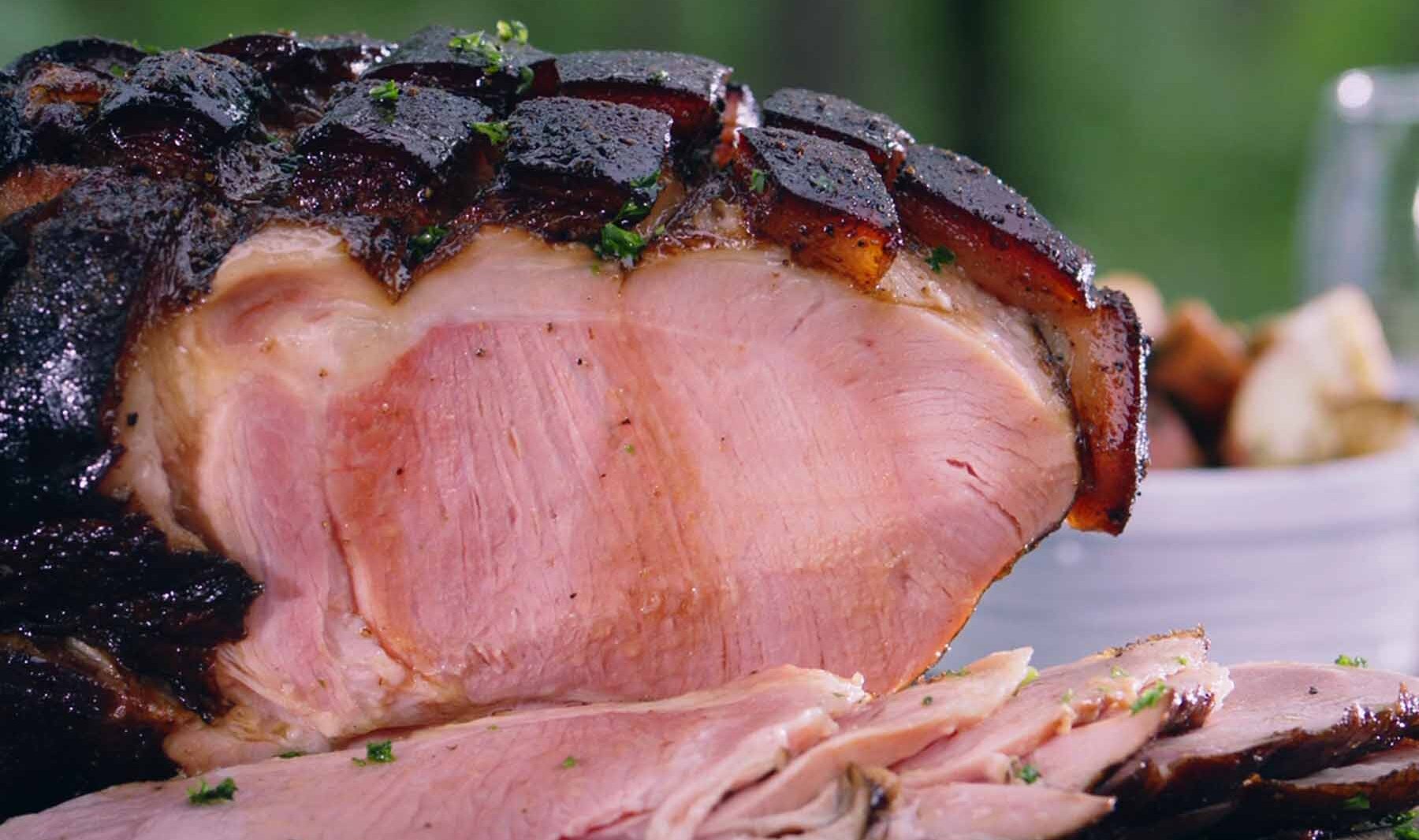 how-to-smoke-ham-portion