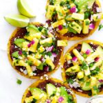 10-minute pineapple black bean tostadas recipe