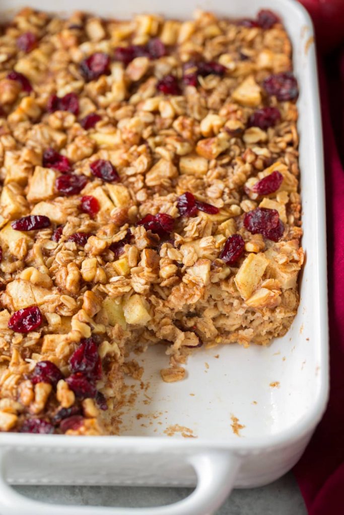 apple cinnamon baked oatmeal recipe