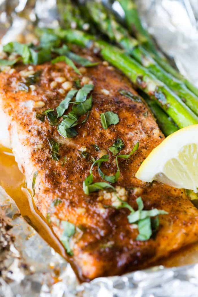 asparagus salmon foil packets recipe