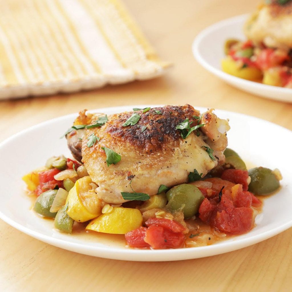 baked chicken with mezzetta olives and roasted red peppers recipe