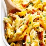 chicken alfredo baked ziti recipe