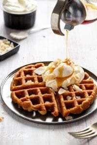 coconut cream pie waffles recipe