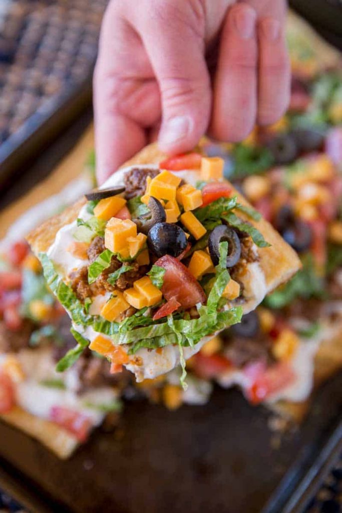 easy taco pizza recipe