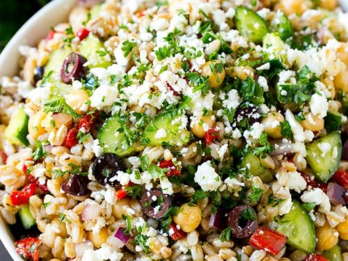 farro salad with feta recipe